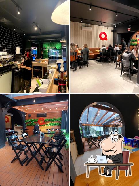 Veja imagens do interior do Quiero Café
