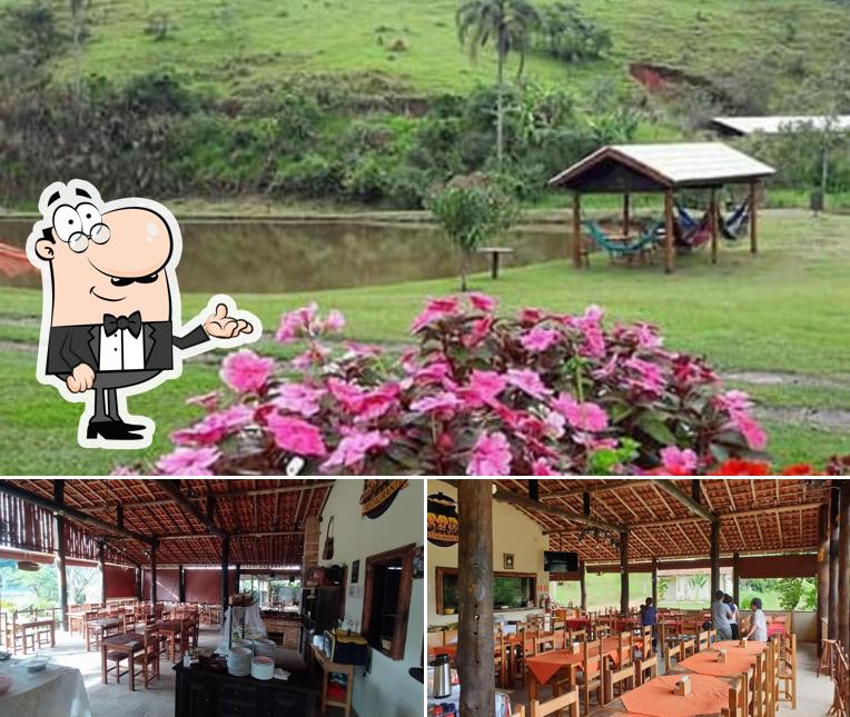 O interior do Sabor da Roça Restaurante Guararema-SP