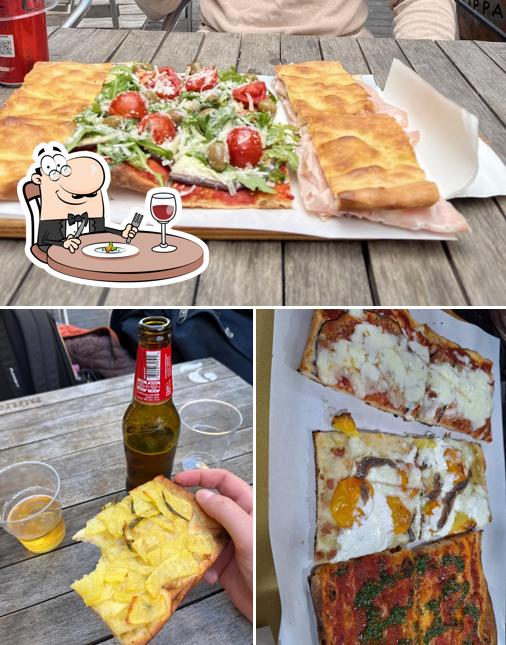 Tra le diverse cose da Pizza Luigi dal 1985 si possono trovare la cibo e bevanda