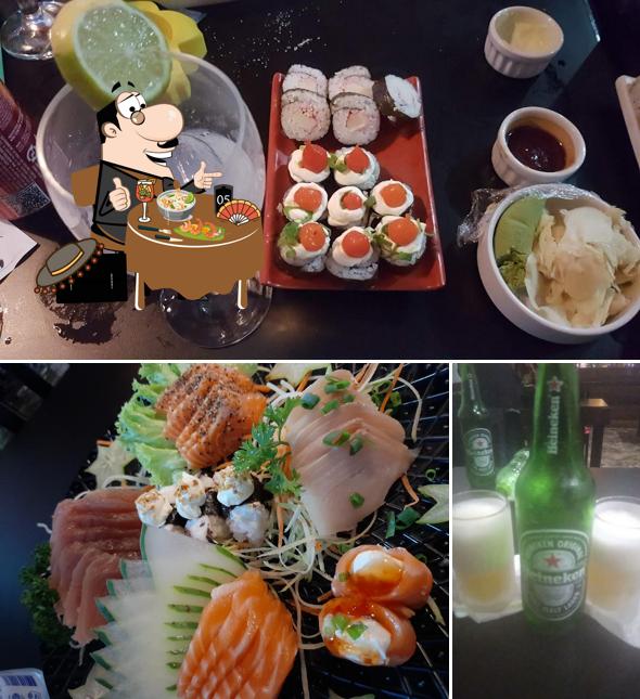 Comida em Hikaro Sushi