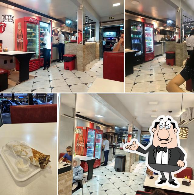 O interior do Shawarma Star - Comida Árabe Halal
