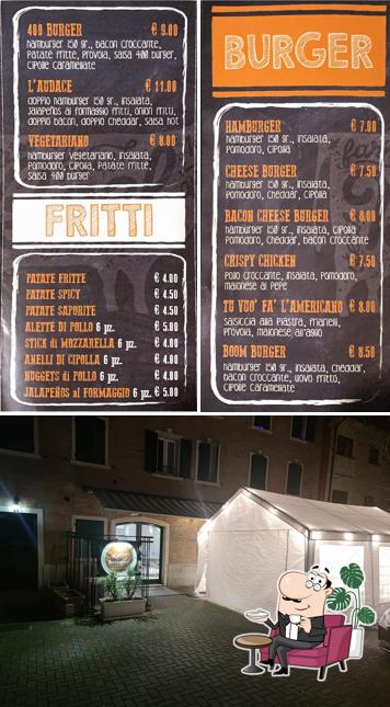 Gli interni di 400 Burger Hamburgeria e Birreria