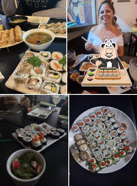 Sushi é um popular item de comida originário do Japão