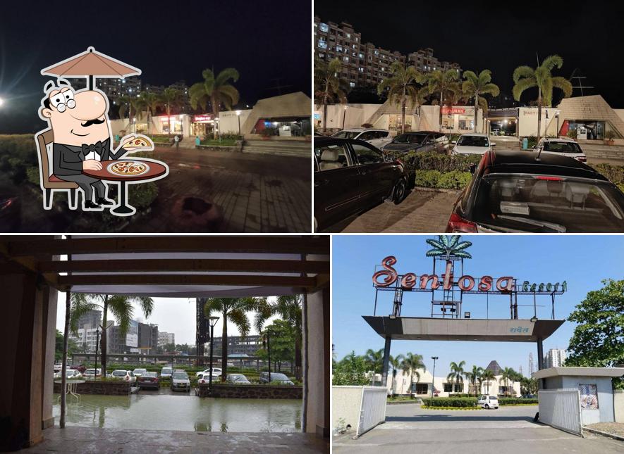 You can get some fresh air outside Sentosa Multi Cuisine Restaurant