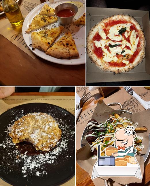 Pão-com-alho em Andolini Pizzeria