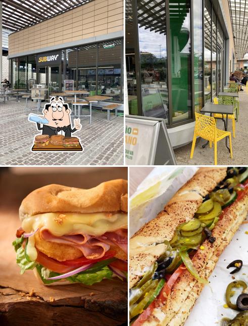 Sélectionnez un sandwich à Subway