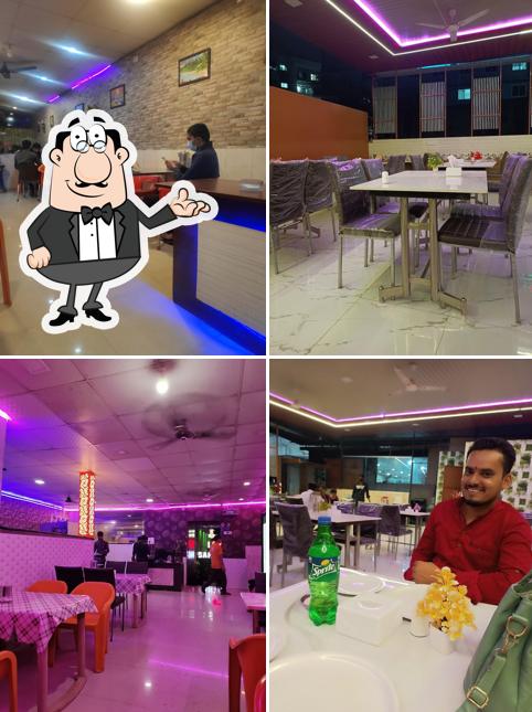 Take a seat at one of the tables at Hotel Sahyadri