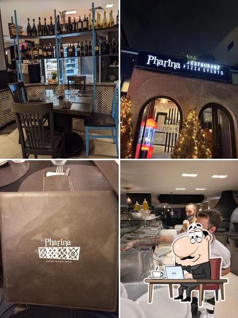 Dai un'occhiata agli interni di Pharina Pizzeria