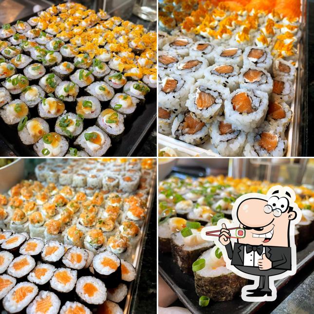 Experimente diferentes opções de sushi