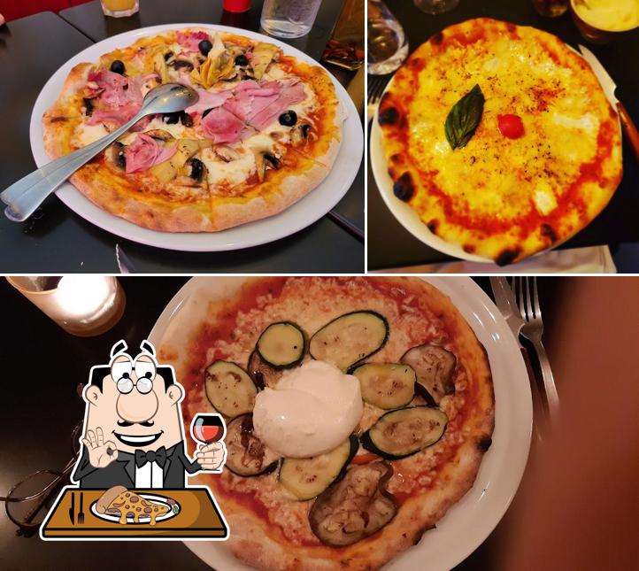 Prenez différents types de pizzas