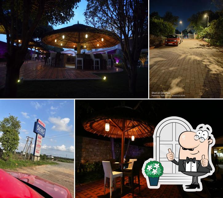 Enjoy the view at the outside area of DVG Socials