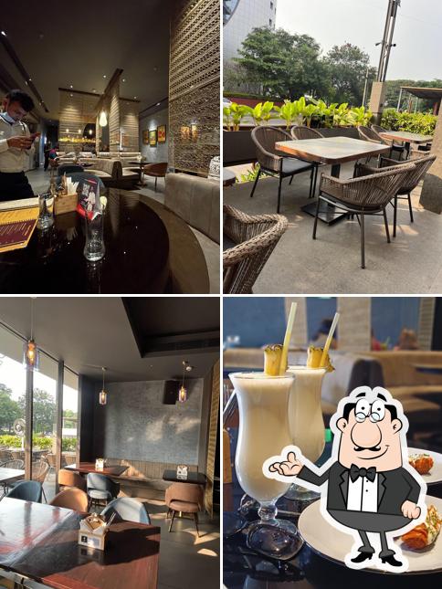 The interior of 24K Kraft Brewzz Fine Dine Restaurant Taproom Lounge Bar