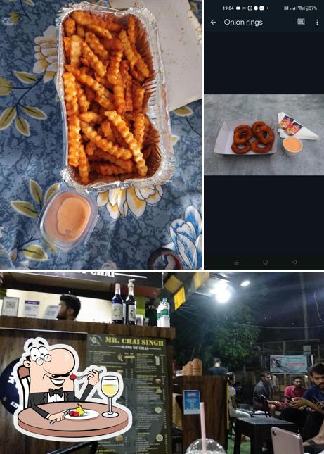 Among different things one can find food and beverage at Mr.Chai Singh