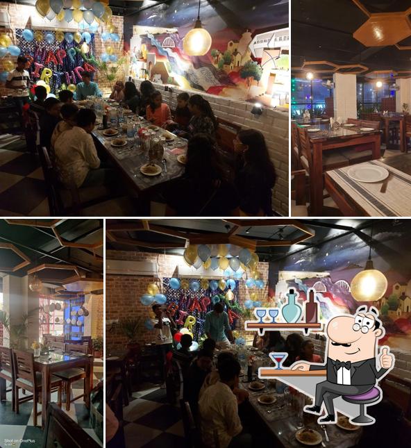 Take a seat at one of the tables at Appetite Resto Cafe