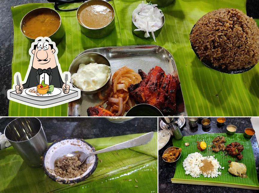 Food at Dindigul Velu Briyani