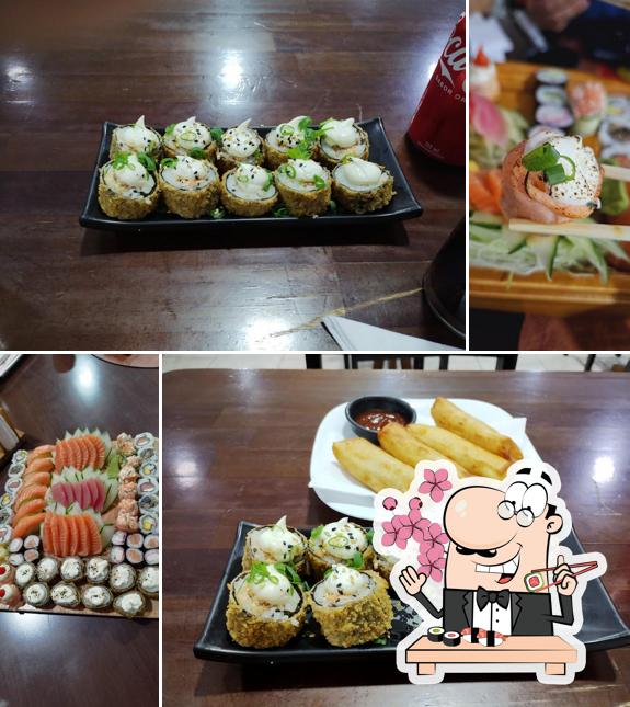No Hotaru Sushi, você pode pedir sushi