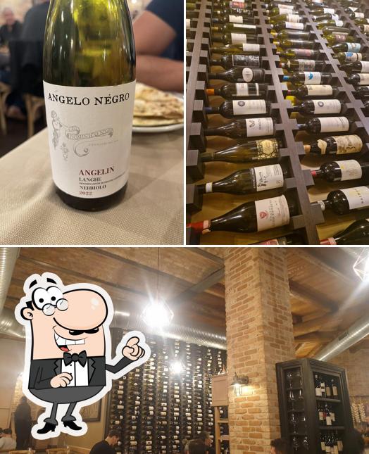 La interni e vino del ristorante