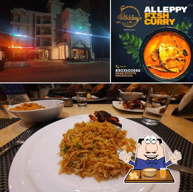 The photo of food and exterior at Thekkiny Restaurant - Best Restaurant in Nagercoil