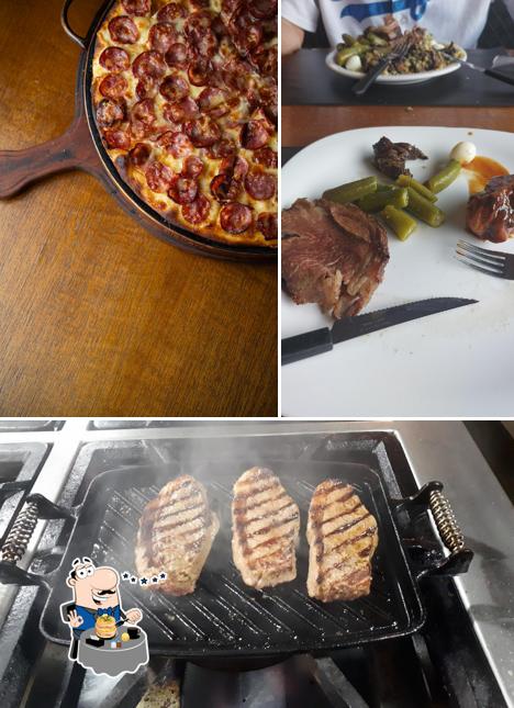 Platos en Divina Grill & Pizza