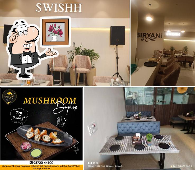 The interior of Swishh