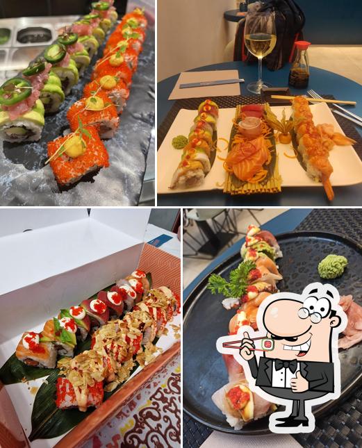 Scegli le diverse opzioni di sushi