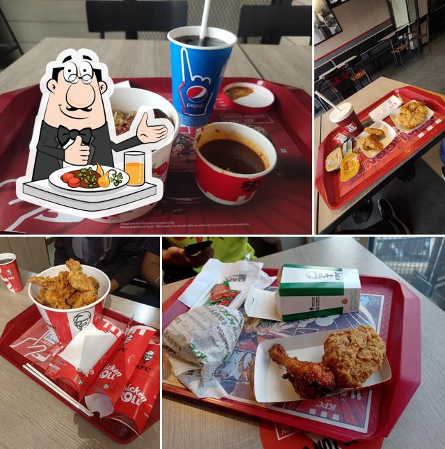 Fried chicken at KFC