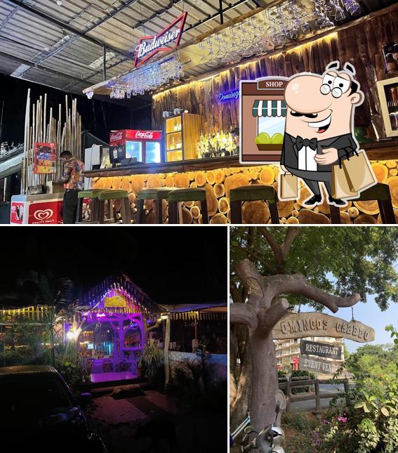 The picture of exterior and food at Domingos Gazebo Restaurant