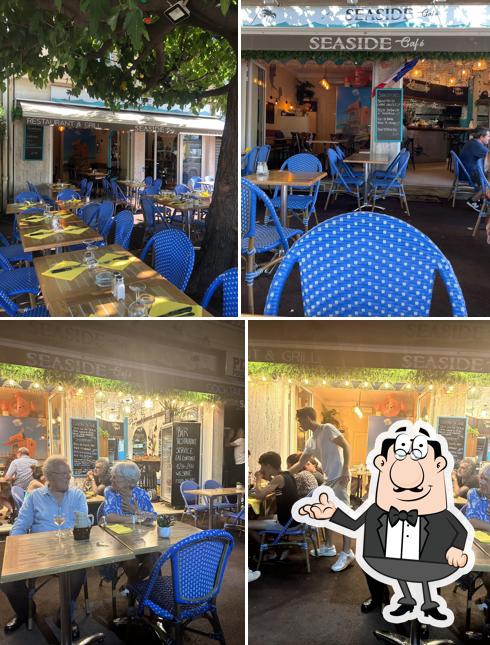 L'intérieur de Seaside Café bar restaurant
