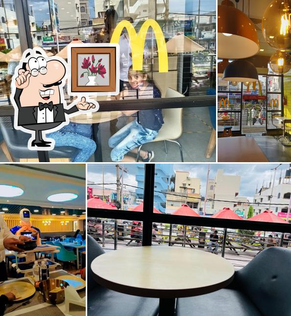 The interior of McDonald's