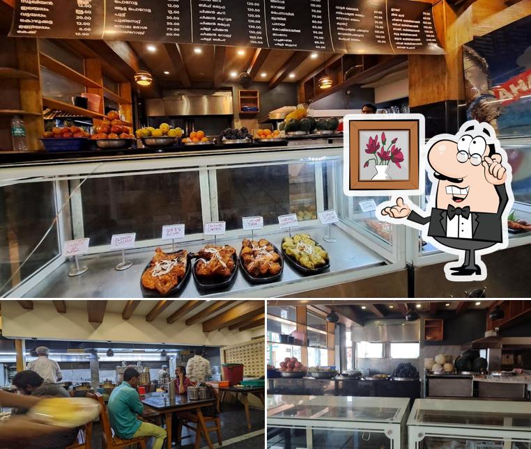 The interior of Shanthi Kitchens Restaurant