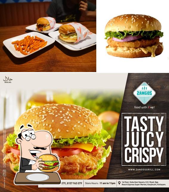 Treat yourself to a burger at Zangos Hot Chicken Kottayam