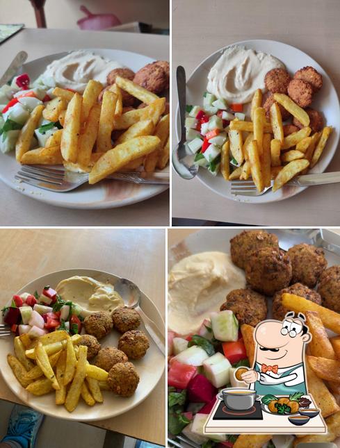 Falafel at WheatGrass Cafe