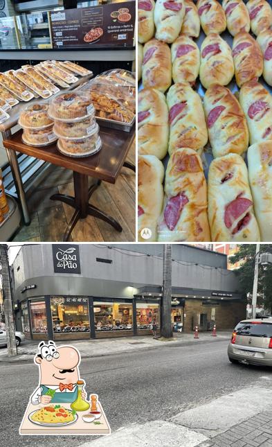 Entre diferentes coisas, comida e exterior podem ser encontrados no Casa do Pão
