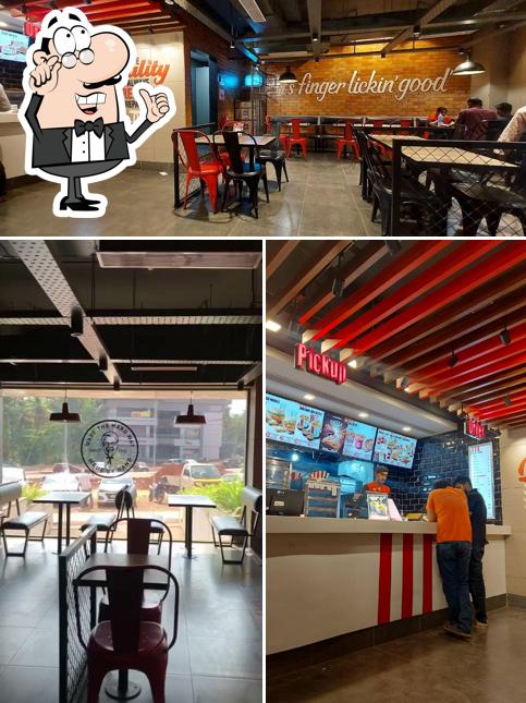 The interior of KFC