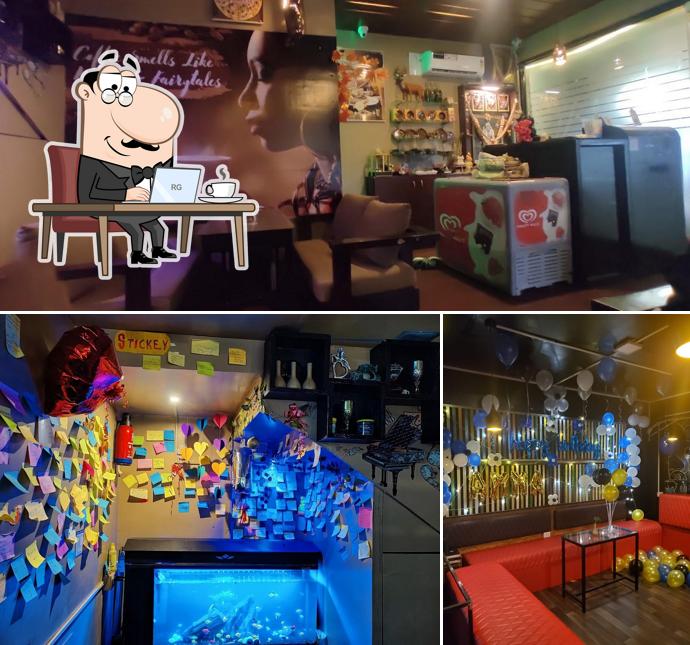 Take a seat at one of the tables at Jumpin Beans Cafe & Restaurant