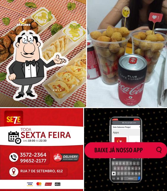 O interior do Sete Sabores Pirajuí