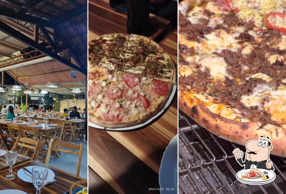 Peça diferentes variedades de pizza