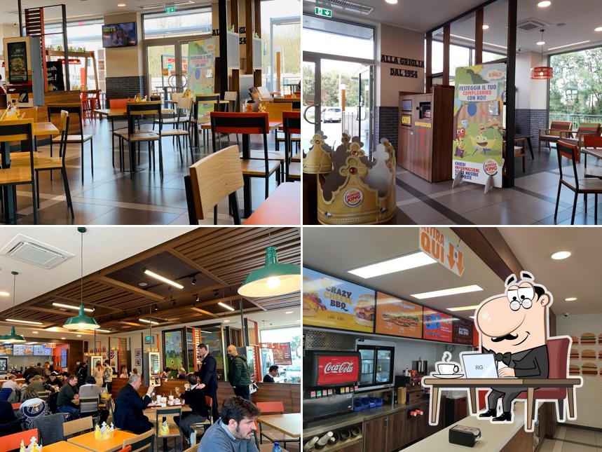Dai un'occhiata agli interni di Burger King