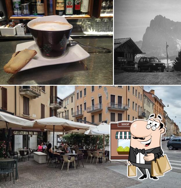 La esterno e cibo del ristorante