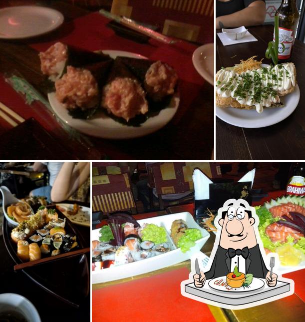 Platos en Hachi Japanese Food Rio Preto