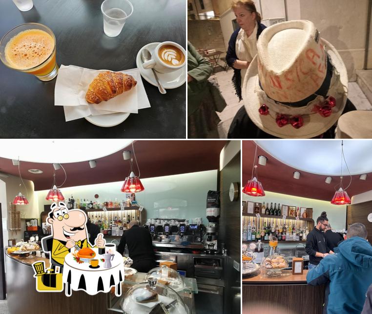 La cibo e interni del ristorante