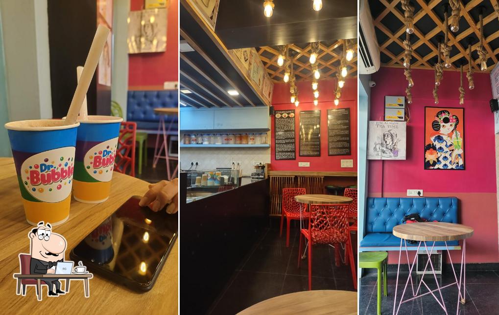 The interior of Dr. Bubbles Gomtinagar - Bubble Tea Specialist