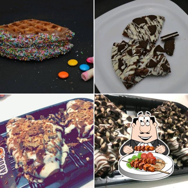 Food at Waffle Adda