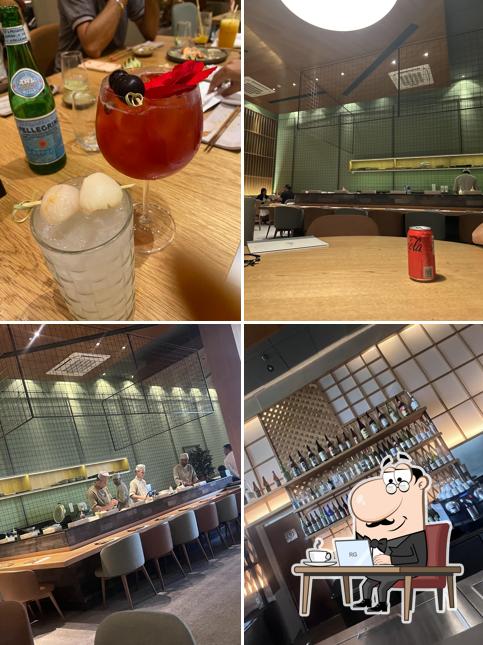 O interior do Sushi Nouveau