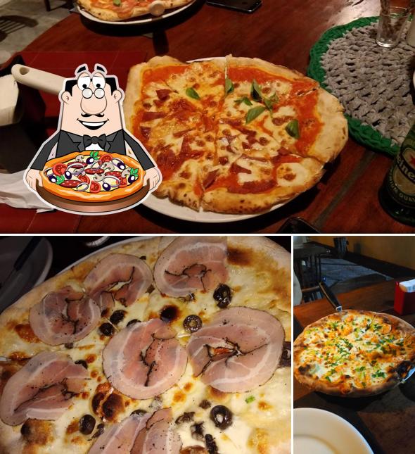 Consiga diferentes tipos de pizza