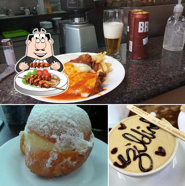 Comida em Padaria Moderna