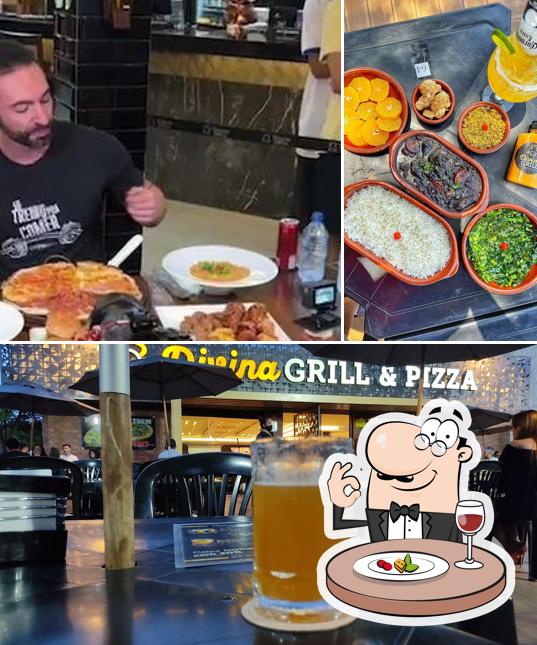 Comida em Divina Grill & Pizza