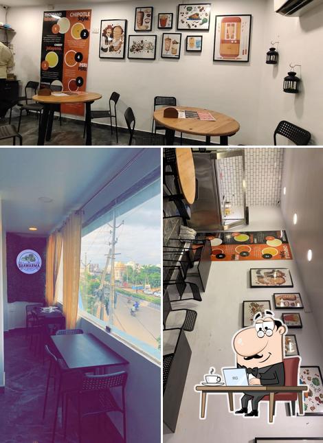 The interior of The Shawarma Spot