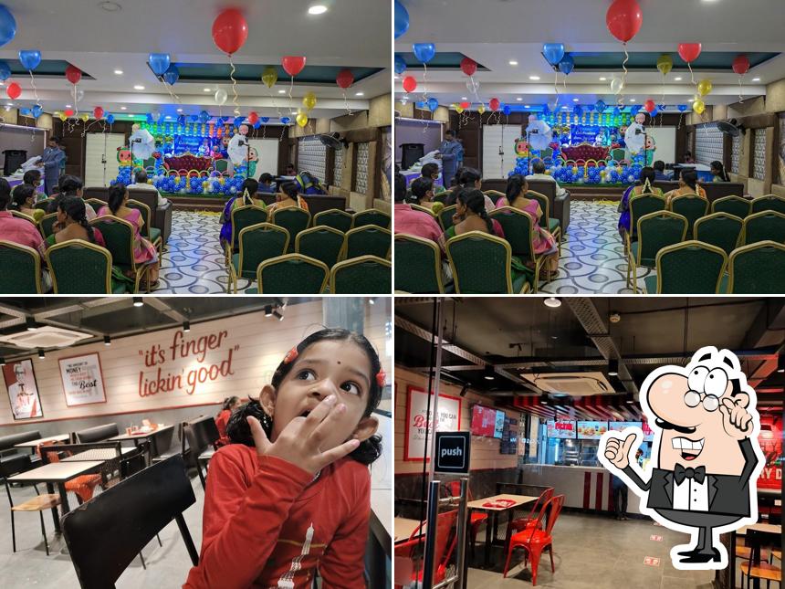 The interior of KFC