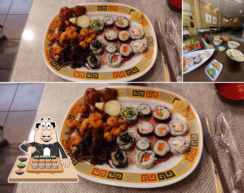 Prove diversas opções de sushi